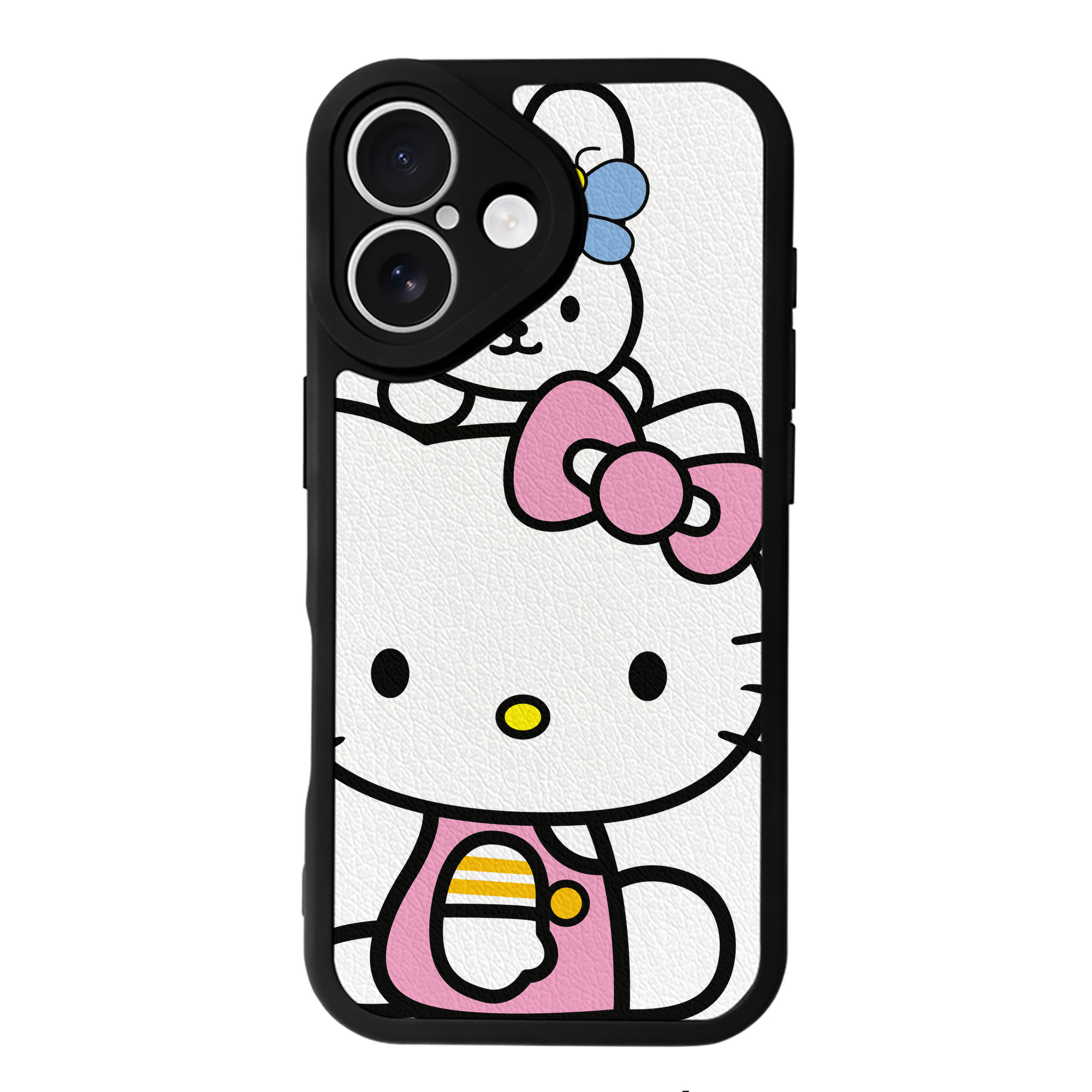 （画像用） Hello Kitty ハローキティ 【iPhone 16シリーズ対応】シリコンスマホケース（レザー調） 材質：シリコン